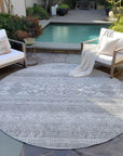 Addison Rugs Southwest Grey Washable Indoor-Outdoor Rug