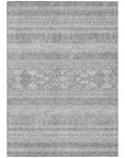 Addison Rugs Southwest Grey Washable Indoor-Outdoor Rug