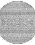 Addison Rugs Southwest Grey Washable Indoor-Outdoor Rug