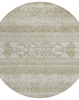 Addison Rugs Southwest Khaki Washable Indoor-Outdoor Rug
