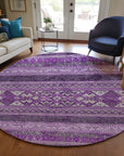 Southwest Purple Washable Indoor-Outdoor Rug