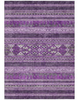 Southwest Purple Washable Indoor-Outdoor Rug