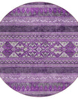 Addison Rugs Southwest Purple Washable Indoor-Outdoor Rug