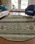 Addison Rugs Southwest Taupe Washable Indoor-Outdoor Rug