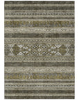 Southwest Taupe Washable Indoor-Outdoor Rug