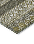 Southwest Taupe Washable Indoor-Outdoor Rug