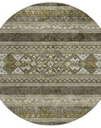 Addison Rugs Southwest Taupe Washable Indoor-Outdoor Rug