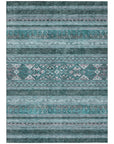 Addison Rugs Southwest Teal Washable Indoor-Outdoor Rug