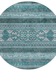 Addison Rugs Southwest Teal Washable Indoor-Outdoor Rug