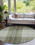 Addison Rugs Spiral Whispers Aloe Washable Indoor-Outdoor Rug