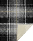 Addison Rugs Spiral Whispers Black Washable Indoor-Outdoor Rug