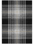 Addison Rugs Spiral Whispers Black Washable Indoor-Outdoor Rug