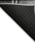 Addison Rugs Spiral Whispers Black Washable Indoor-Outdoor Rug