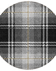Addison Rugs Spiral Whispers Black Washable Indoor-Outdoor Rug
