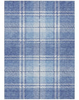 Addison Rugs Spiral Whispers Blue Washable Indoor-Outdoor Rug