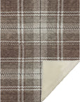 Addison Rugs Spiral Whispers Brown Washable Indoor-Outdoor Rug