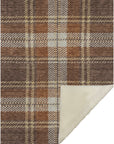 Addison Rugs Spiral Whispers Chocolate Washable Indoor-Outdoor Rug