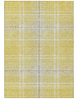 Addison Rugs Spiral Whispers Gold Washable Indoor-Outdoor Rug