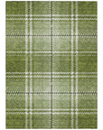 Addison Rugs Spiral Whispers Green Washable Indoor-Outdoor Rug