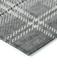 Addison Rugs Spiral Whispers Grey Washable Indoor-Outdoor Rug