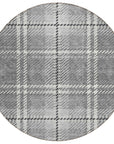 Addison Rugs Spiral Whispers Grey Washable Indoor-Outdoor Rug