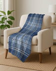 Spiral Whispers Navy Washable Indoor-Outdoor Rug