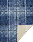 Addison Rugs Spiral Whispers Navy Washable Indoor-Outdoor Rug