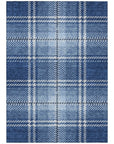 Addison Rugs Spiral Whispers Navy Washable Indoor-Outdoor Rug