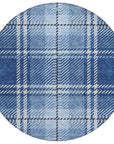 Addison Rugs Spiral Whispers Navy Washable Indoor-Outdoor Rug