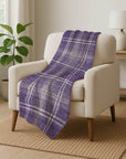 Spiral Whispers Purple Washable Indoor-Outdoor Rug