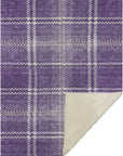 Addison Rugs Spiral Whispers Purple Washable Indoor-Outdoor Rug