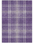Addison Rugs Spiral Whispers Purple Washable Indoor-Outdoor Rug