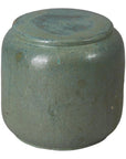 Emissary Squat 18 in. Round Ceramic Outdoor Garden Stool