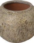 Emissary Squat Round Outdoor Ceramic Planter