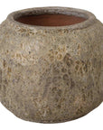 Emissary Squat Round Outdoor Ceramic Planter