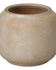 Emissary Squat Round Outdoor Ceramic Planter