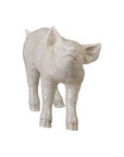 Emissary Standing Pig White Ceramic Sculpture