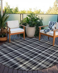 Addison Rugs Still Bloom Black Washable Indoor-Outdoor Rug