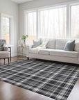Addison Rugs Still Bloom Black Washable Indoor-Outdoor Rug