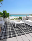 Addison Rugs Still Bloom Black Washable Indoor-Outdoor Rug