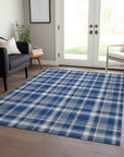 Addison Rugs Still Bloom Blue Washable Indoor-Outdoor Rug