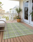 Addison Rugs Still Bloom Green Washable Indoor-Outdoor Rug