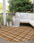 Addison Rugs Still Bloom Orange Washable Indoor-Outdoor Rug
