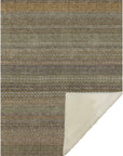 Stripes Brown Washable Indoor-Outdoor Rug