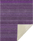 Addison Rugs Stripes Eggplant Washable Indoor-Outdoor Rug