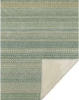 Addison Rugs Stripes Green Washable Indoor-Outdoor Rug
