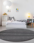 Addison Rugs Stripes Grey Washable Indoor-Outdoor Rug