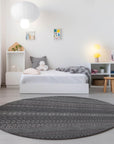 Addison Rugs Stripes Grey Washable Indoor-Outdoor Rug