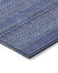 Addison Rugs Stripes Navy Washable Indoor-Outdoor Rug