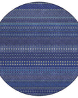 Addison Rugs Stripes Navy Washable Indoor-Outdoor Rug